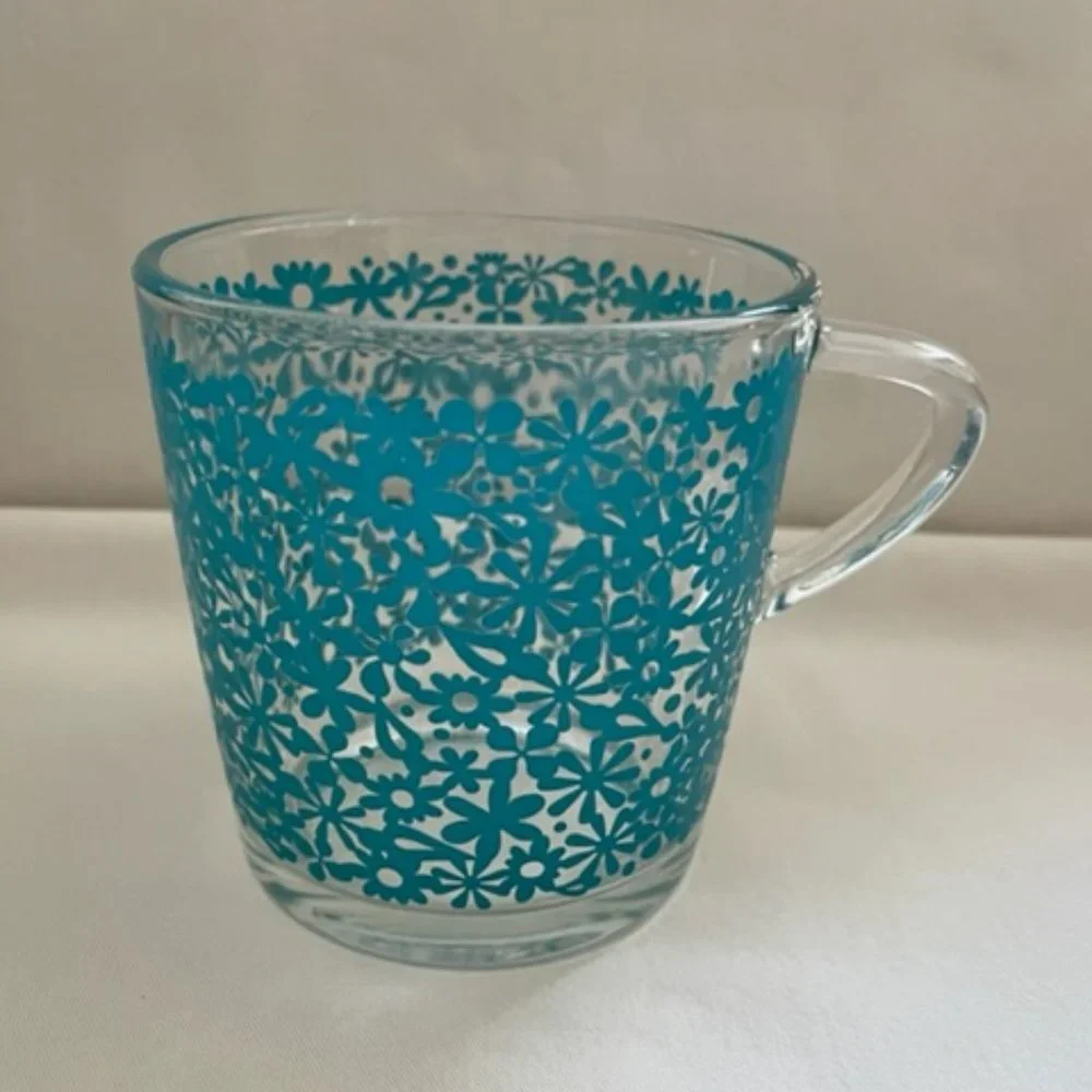 Vintage IKEA Blue Flower Mug